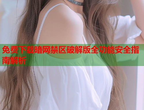 免费下载暗网禁区破解版全功能安全指南解析 免费下载暗网禁区破解版全功能安全指南解析