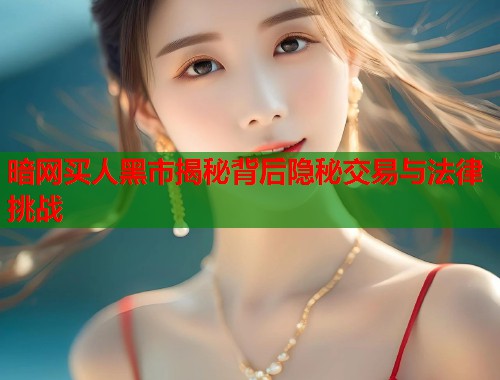暗网买人黑市揭秘背后隐秘交易与法律挑战