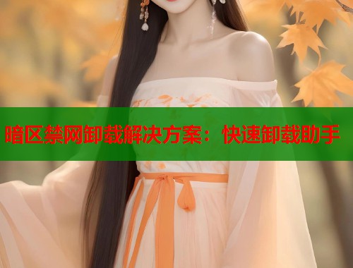 暗区禁网卸载解决方案：快速卸载助手