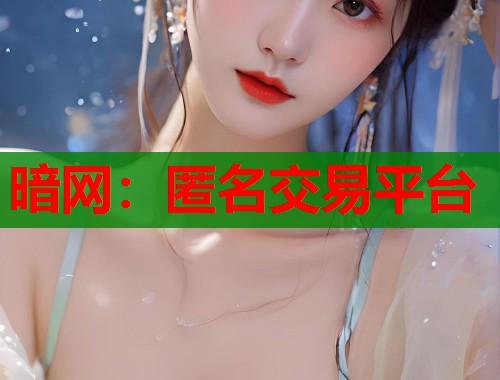 暗网：匿名交易平台