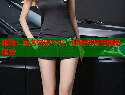 暗网：匿名交易平台，数据交易与隐秘服务