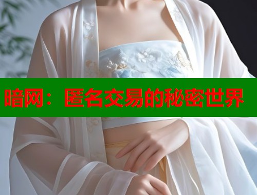 暗网：匿名交易的秘密世界