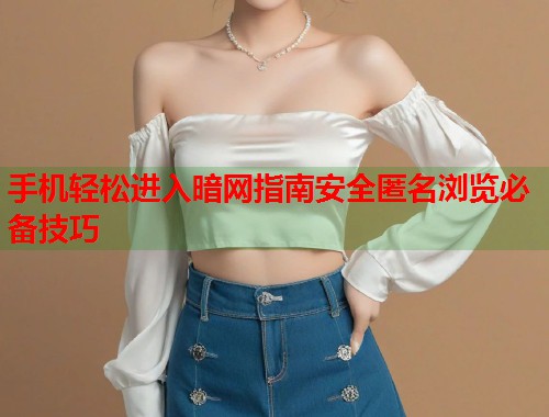 手机轻松进入暗网指南安全匿名浏览必备技巧