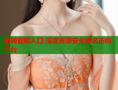 暗网官网入口 深度资源安全匿名访问平台
