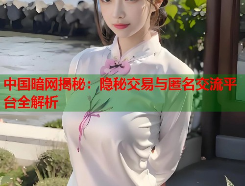 中国暗网揭秘：隐秘交易与匿名交流平台全解析
