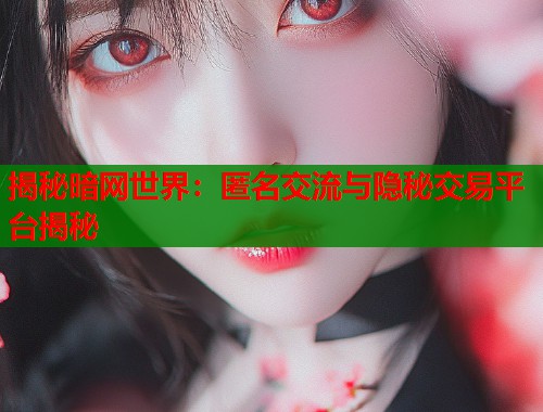 揭秘暗网世界：匿名交流与隐秘交易平台揭秘