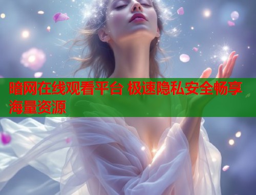 暗网在线观看平台 极速隐私安全畅享海量资源 暗网在线观看平台 极速隐私安全畅享海量资源