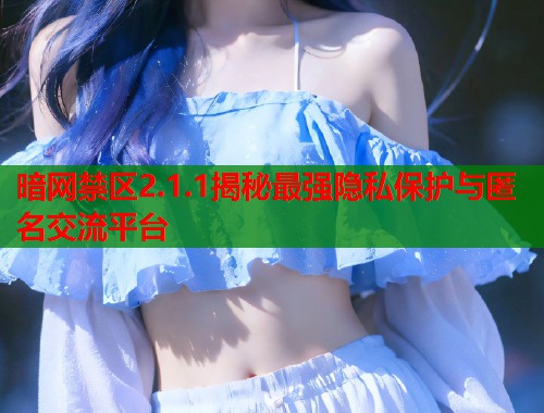 暗网禁区2.1.1揭秘最强隐私保护与匿名交流平台