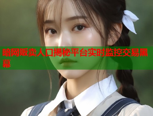 暗网贩卖人口揭秘平台实时监控交易黑幕