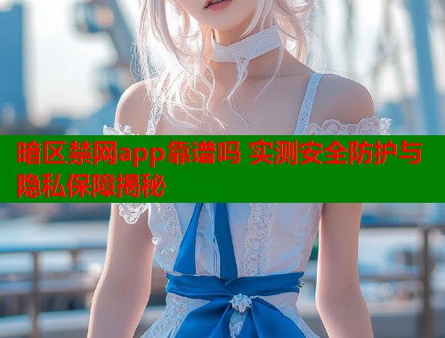 暗区禁网app靠谱吗 实测安全防护与隐私保障揭秘