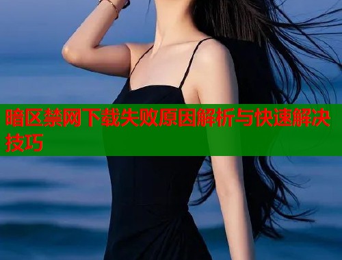 暗区禁网下载失败原因解析与快速解决技巧