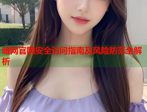 暗网官网安全访问指南及风险防范全解析
