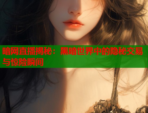 暗网直播揭秘：黑暗世界中的隐秘交易与惊险瞬间