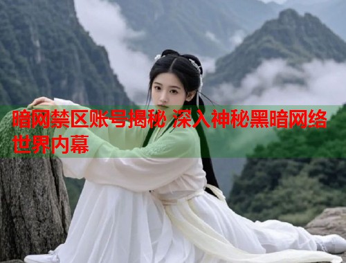 暗网禁区账号揭秘 深入神秘黑暗网络世界内幕