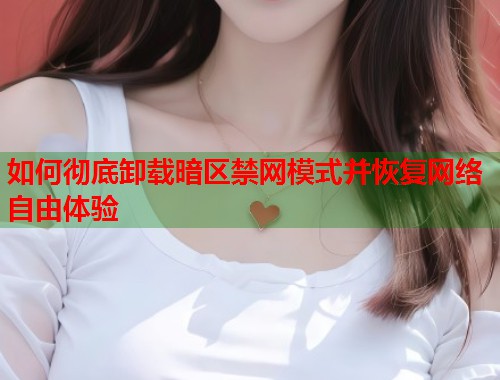 如何彻底卸载暗区禁网模式并恢复网络自由体验