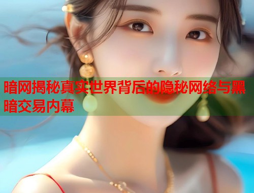 暗网揭秘真实世界背后的隐秘网络与黑暗交易内幕 暗网揭秘真实世界背后的隐秘网络与黑暗交易内幕