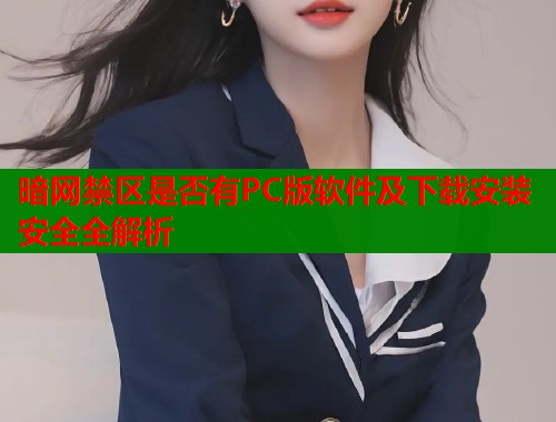 暗网禁区是否有PC版软件及下载安装安全全解析 暗网禁区是否有PC版软件及下载安装安全全解析