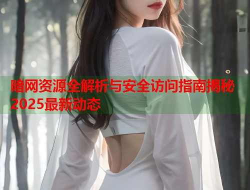 暗网资源全解析与安全访问指南揭秘2025最新动态